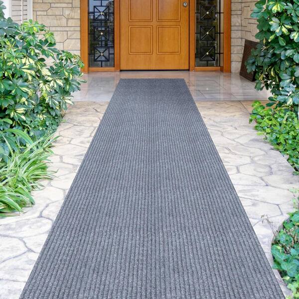 The Rug Hub Ribbed Non-Slip Indoor Outdoor Mat