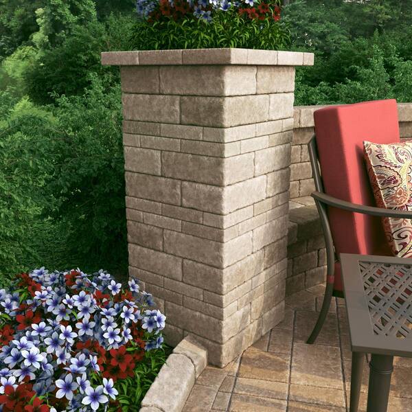 Pavestone RumbleStone Square 7 in. x 7 in. x 1.75 in. Merriam