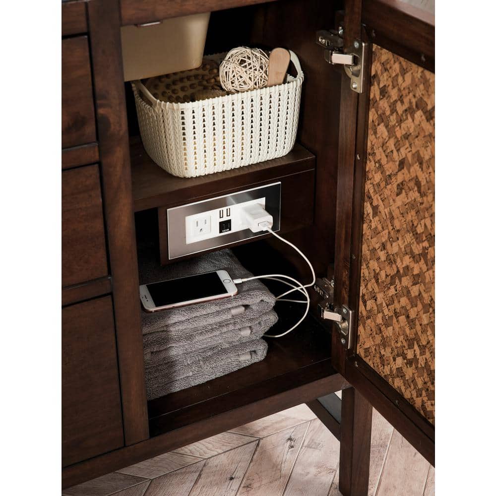 Addison 30" Dark Wood Single Bathroom Vanity Base