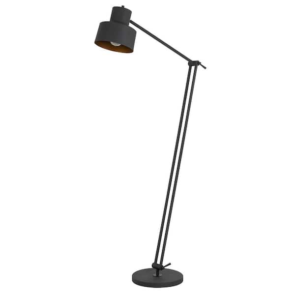 KAWOTI 65 in. Adjustable Black and Brass Metal Floor Lamp with Pull Chain  Switch 21009 - The Home Depot