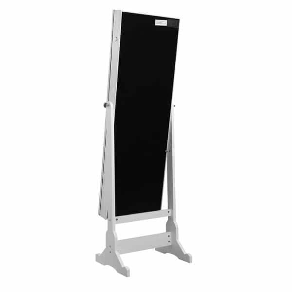 Cheval Mirror Jewelry Armoire 57 5, White Cheval Jewelry Armoire And Mirror