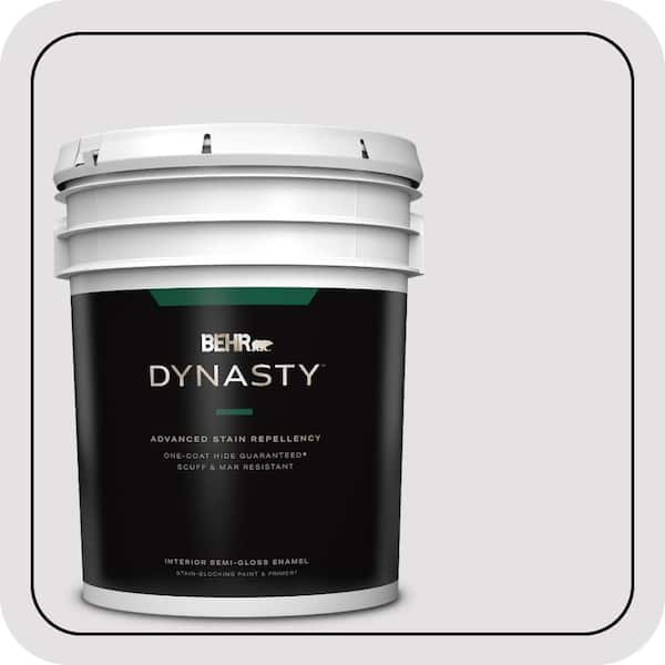 BEHR DYNASTY 5 gal. #PR-W02 Early Crocus Semi-Gloss Enamel Interior Stain-Blocking Paint & Primer