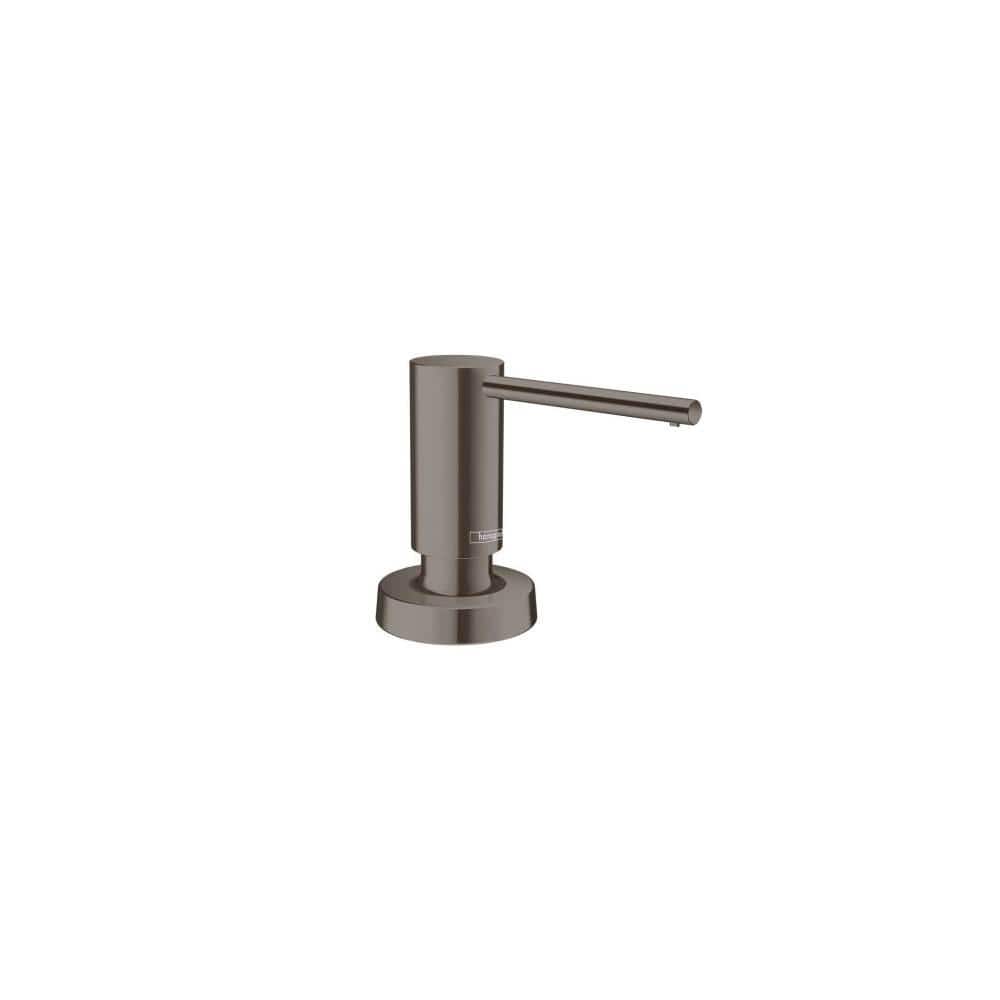 Brushed Black Chrome Modern Soap Dispenser