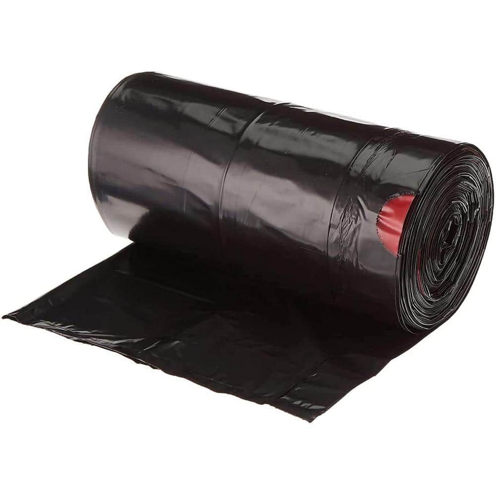 Commander 42 Gallon Black Heavy Duty Recycled Trash Bags with Drawstring