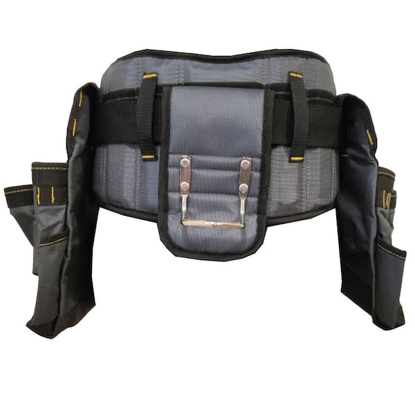 Tommie Copper Adjustable 2-Bag 19-Pocket Tool Belt with Back
