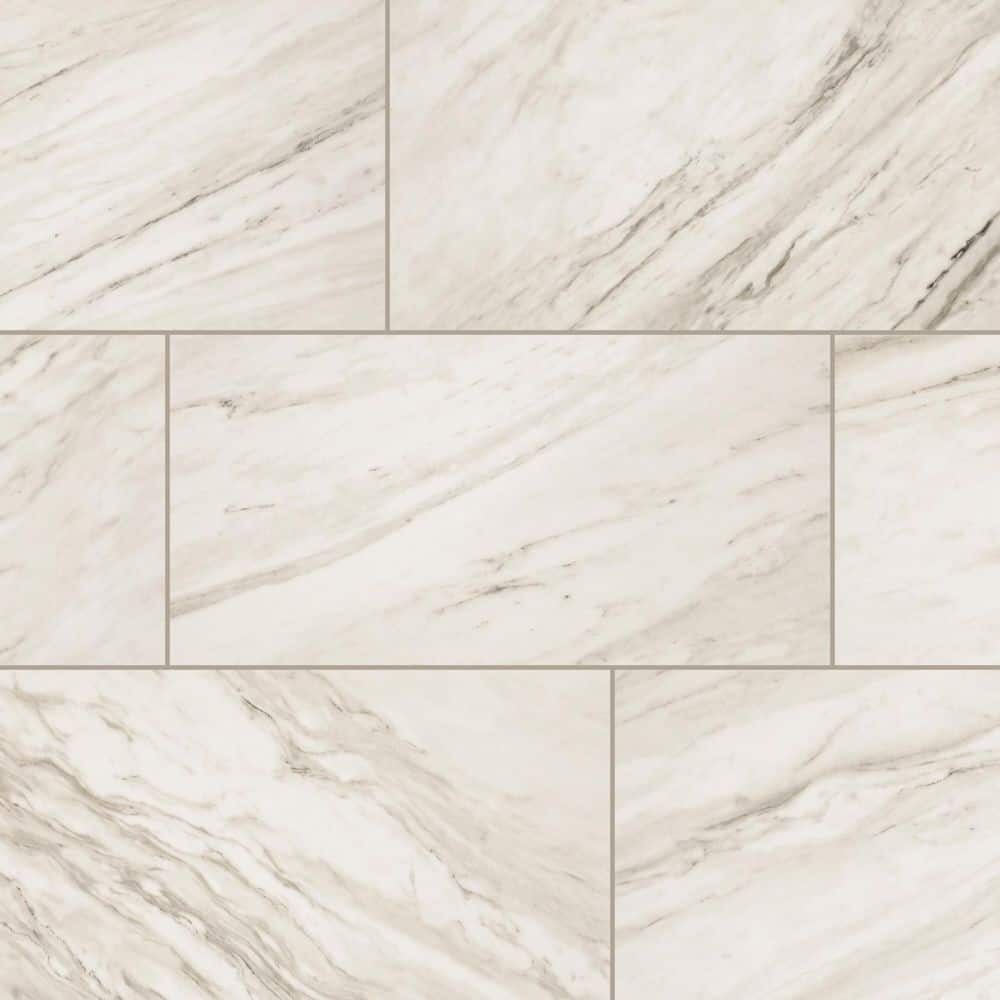 Perpetuo Timeless White 12 in. x 24 in. Polished Porcelain Floor and Wall Tile (17.01 sq. ft. /case) price history on PriceWatchPro