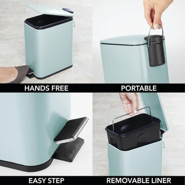 Mini Car Trash Can With Lid, Small Car Storage Box Plastic Vehicle Trash Bin  Hanging Car Rubbish Holder Double Lid Garbage Bin For Automotive Car Home