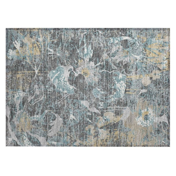 Chantille Machine Washable Indoor/Outdoor Abstract ACN2929 Gray 2 ft. x 3 ft. Accent Rug
