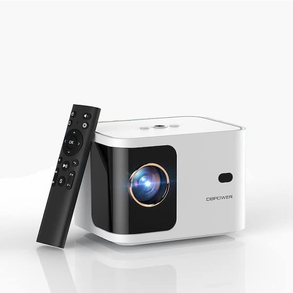 Etokfoks 1920 x 1080 Full HD 5G WiFi Mini Bluetooth Projector with 10000-Lumens Smartphone Projector Outdoor Movie for PC/TV