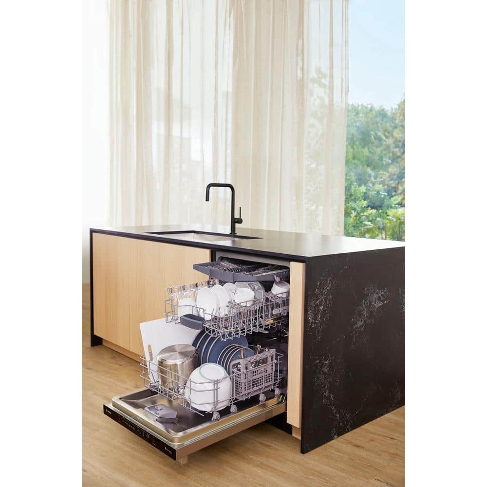 24" Stainless Steel Smart Built-In Dishwasher with Flexible Rack