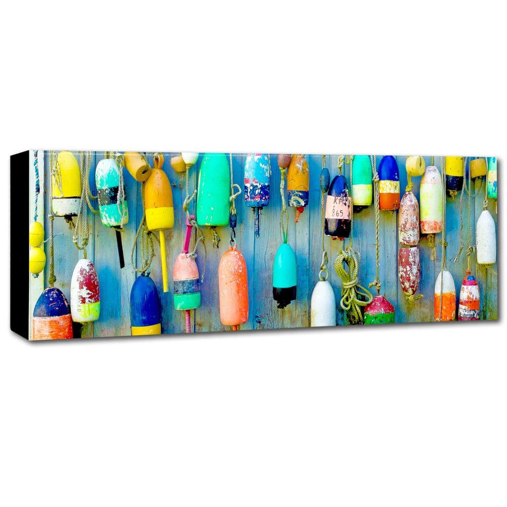 Preston 'Floaters' Colorful Buoys Canvas Art, 24 in