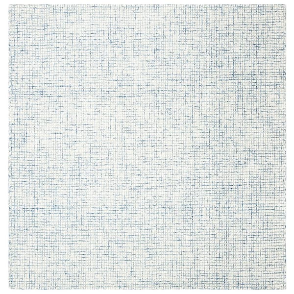 SAFAVIEH Abstract Ivory/Blue 6 ft. x 6 ft. Geometric Gradient Square Area Rug