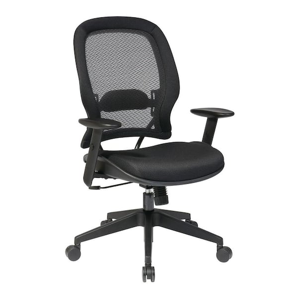 Office Star Products Black AirGrid Back Manager Office Chair