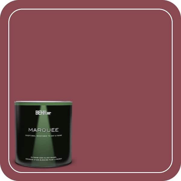 BEHR MARQUEE 1 qt. #ICC-83 Currant Jam Semi-Gloss Enamel Exterior Paint & Primer