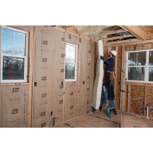 R13 Kraft Fiberglass Insulation, 3-5/8-In. x 15-In. x 62