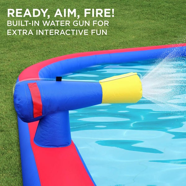 SUNNY FUN Inflatable Water Slide and Blow up Pool, Kids Water