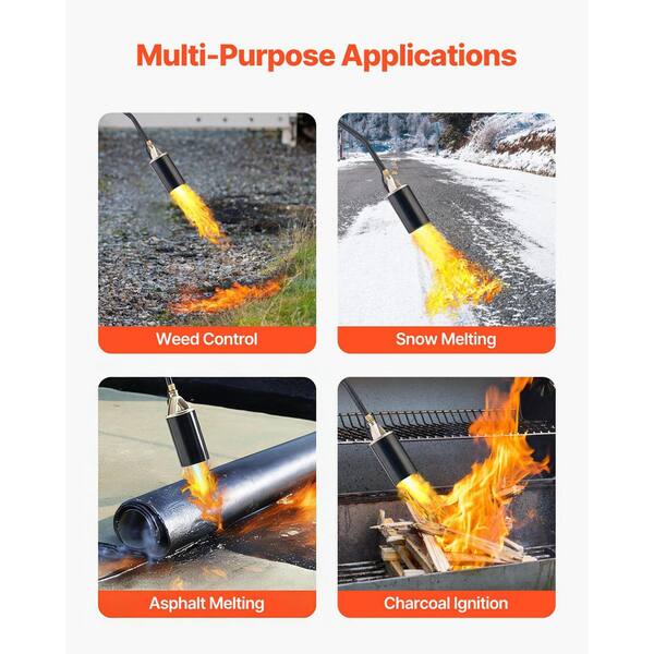 thumbnail image 2 of GAGITER Propane Torch Weed Burner Kit – 1,800,000 BTU – 10ft Hose – Storage Bag 2 of 6