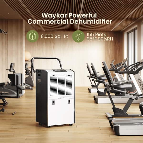 waykar 155 pint Industrial Dehumidifier with Intelligent Drying Function  for Warehouses, Basements up to 8000 square feet,White HDCX-DP600B - The  Home Depot