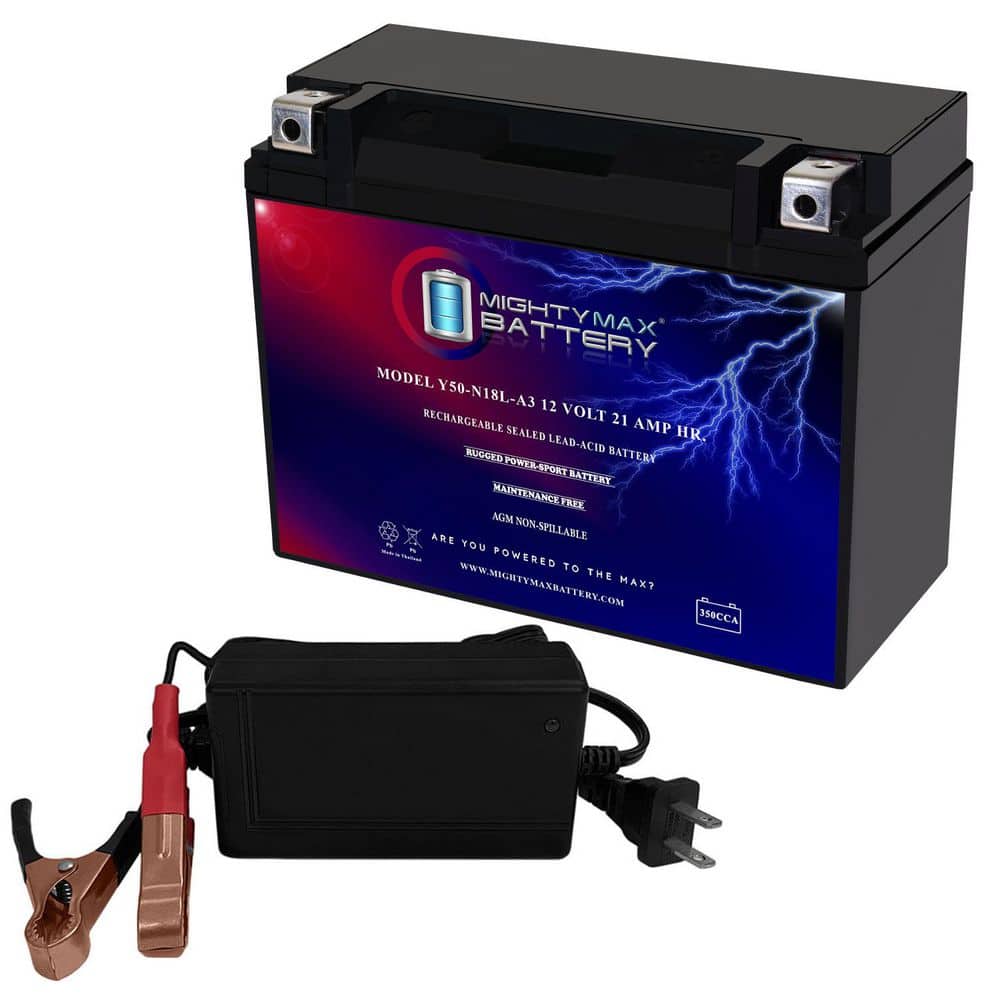 Y50-N18L-A3 Replacement Battery for Fire Power Powersport C50-N18L-A3 + 12V 4Amp Charger price history on PriceWatchPro