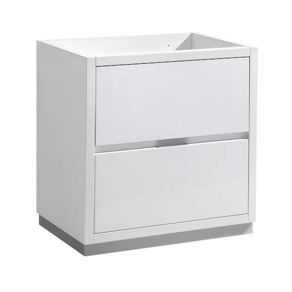 Fresca Valencia 30 in. W Bathroom Vanity Cabinet in Glossy White