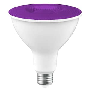 90-Watt Equivalent PAR38 Purple Color Decorative Indoor/Outdoor E26 Medium Base LED Light Bulb (1-Pack)