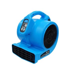 1200 CFM 8.5 in. 3-Speed Blower Fan in Blue, 55 dBA, 8 Hour Timer, 8-Unit Daisy Chain