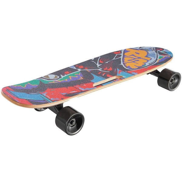 Small Electric Longboard Skateboard with Control 5-Miles Range for Adults Kids, Load Up To 154 lbs.