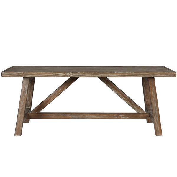 Ameriwood Brussels 48 in. Natural Large Rectangle Wood Coffee Table