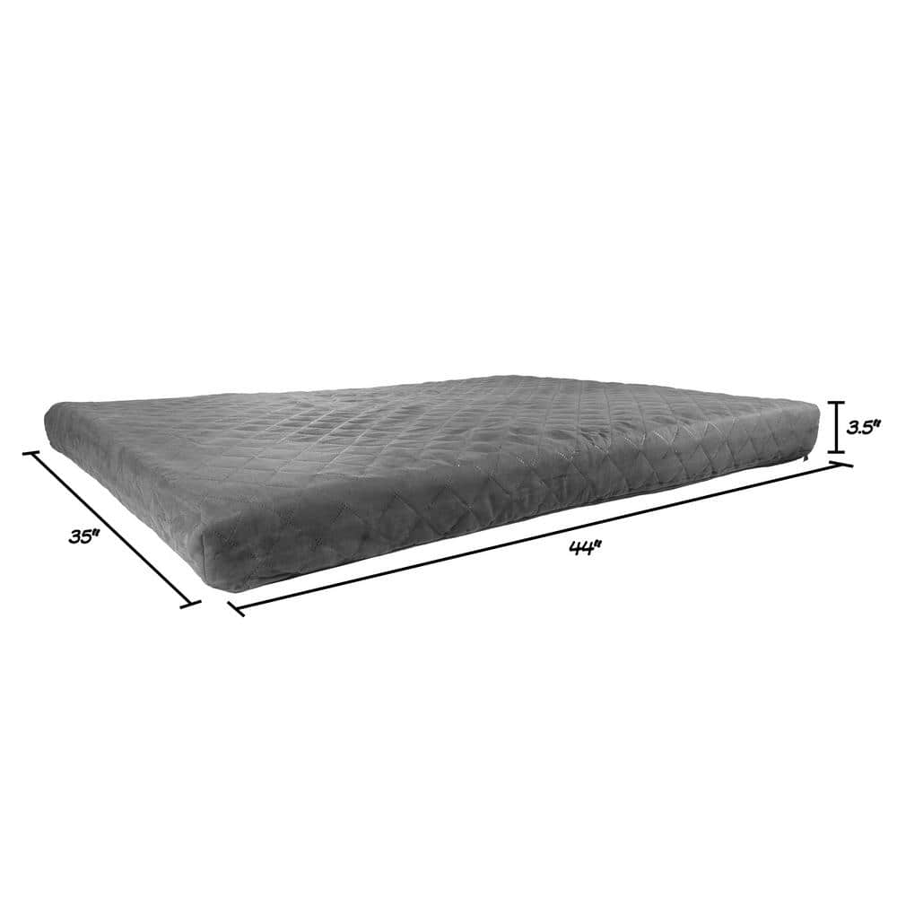 Extra Large Gray Memory Foam Waterproof Dog Bed