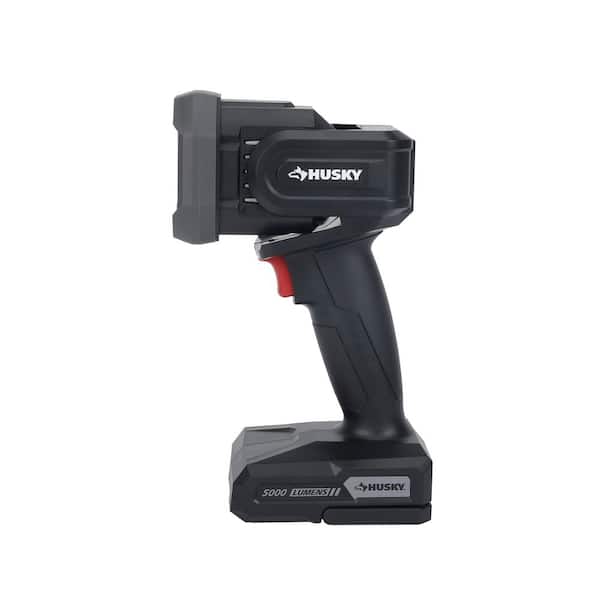 Husky 5000 Lumen Hybrid Power Swivel Rechargeable Spotlight 91640