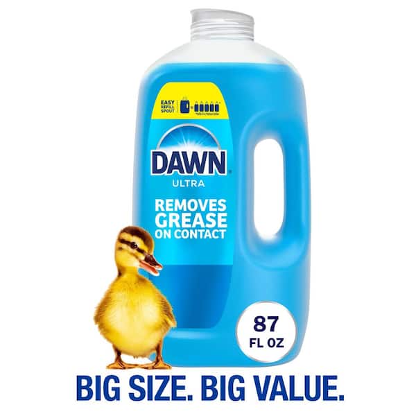 Ultra 87 oz. Original Scent Liquid Dish Soap, Grease-Fighting Dishwashing Liquid with Easy-Pour Value Size Refill
