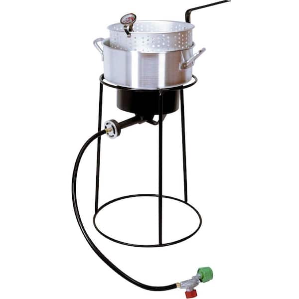 King Kooker 54,000 BTU Bolt Together Portable Propane Gas Outdoor Cooker  with Special Recessed Wok Ring and 18 in. Steel Wok 24 WC - The Home Depot