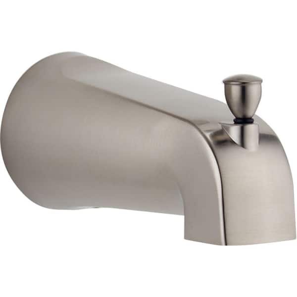 Delta Foundations 5.38 in. Metal Pull-Up Diverter Tub Spout in Brushed Nickel