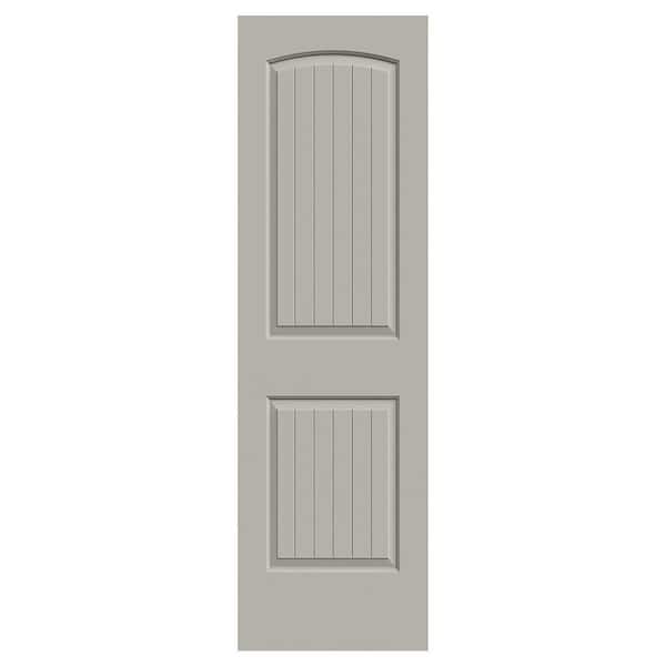 JELD-WEN 24 in. x 80 in. Santa Fe Vanilla Painted Smooth Solid Core Molded Composite MDF Interior Door Slab