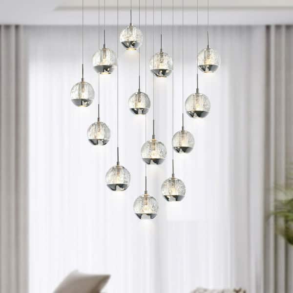 Perrier 13 Light Multi Light Pendant With Chrome Finish