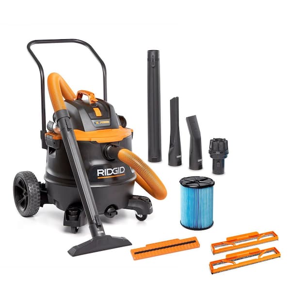 16 Gal. 7.0 Peak HP NXT Power Shop Vacuum HD1900 Wet Dry Vac with Filter, Pro Hose, SK1500 Shoe Kit, and Accessories