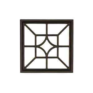 15 in. x 15 in. Square/Diamond Wrought Iron Insert for Wooden Gate