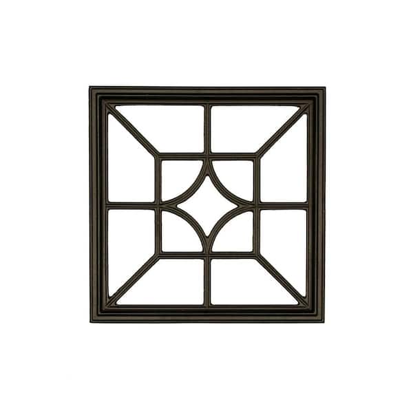 NUVO IRON 15 in. x 15 in. Square/Diamond Wrought Iron Insert for Wooden Gate