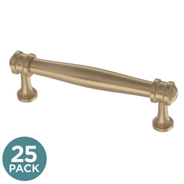 25-Pack Charmaine 3-3/4 in. (96 mm) Classic Champagne Bronze Cabinet Drawer Pulls