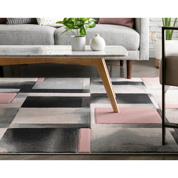 Flatweave Rug, Pink - Halo in blush - Revival™