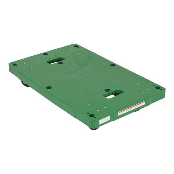 500 lb. Capacity 33 in. x 21 in. Plastic Dolly with 4 Swivel Casters