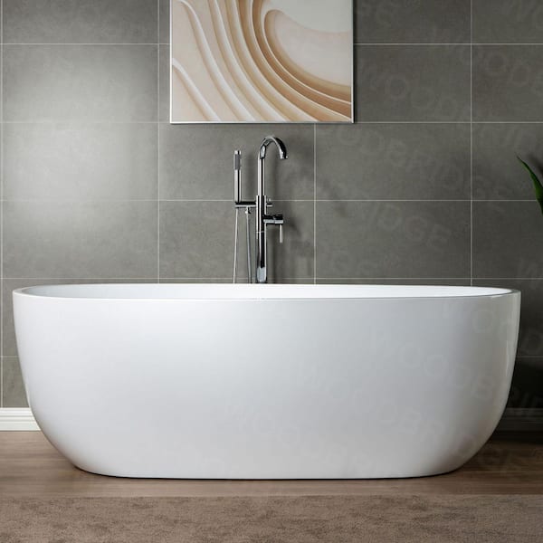 Mammoth Single-Handle Freestanding Tub Faucet with Hand Shower in Chrome