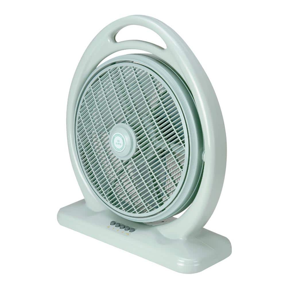 SPT 14 in. 3-Speeds Box Fan with Louver Rotation SF-1414A - The