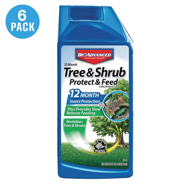 BIOADVANCED 32 oz. Concentrate Tree and Shrub Protect with Feed (6-Pack)