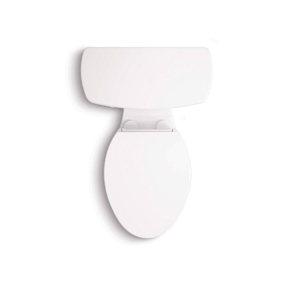 Hyten White Elevated Elongated Quiet-Close Toilet Seat