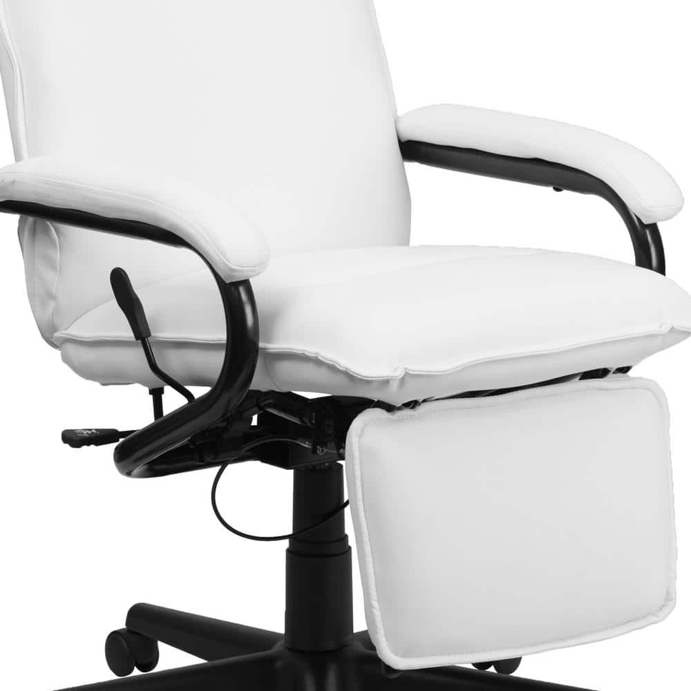 ErgoExec High-Back White LeatherSoft Adjustable Executive Chair