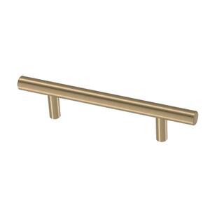 3-3/4 in. (96 mm) Champagne Bronze Cabinet Drawer Bar Pull (10-Pack)