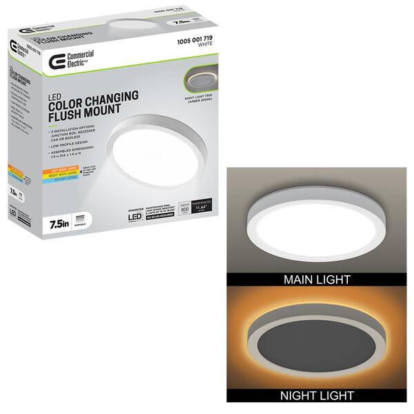 commercial electric color changing flush mount