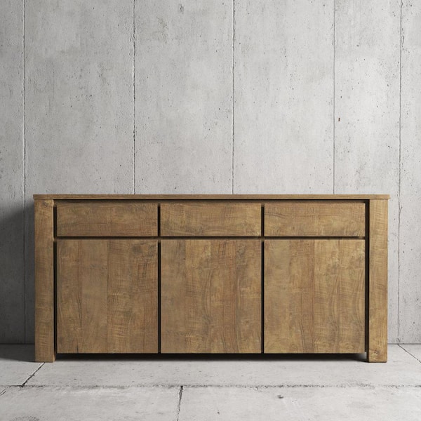 Teca 75 in. Natural Wood Dining Buffet