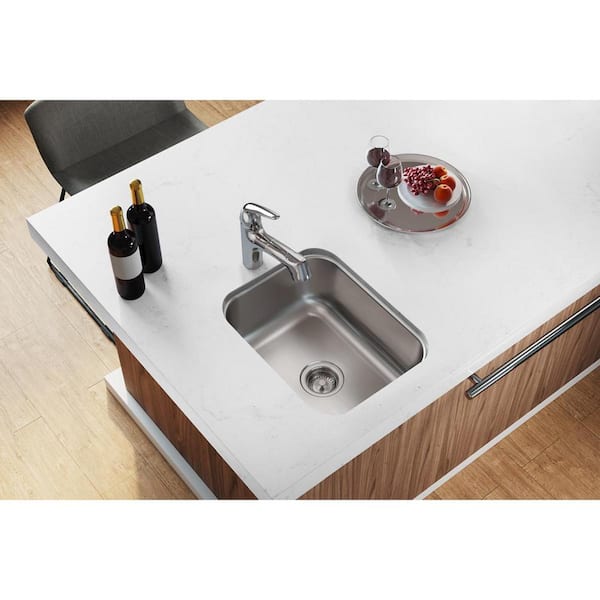 Dayton 18 Gauge Stainless Steel 16 in. Undermount Bar Sink